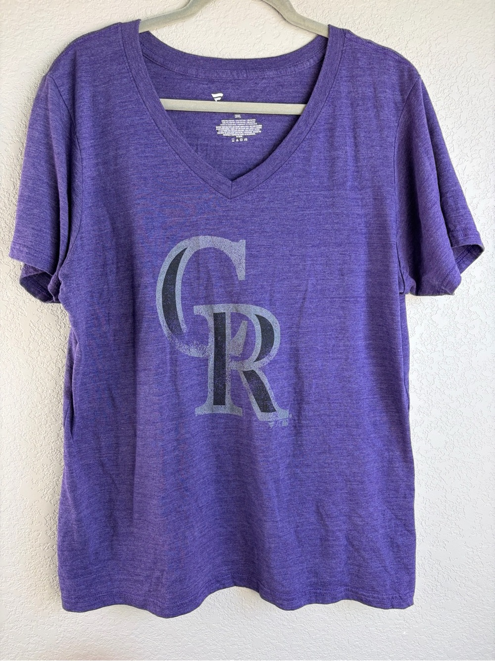 Colorado Rockies Purple V-Neck Tee